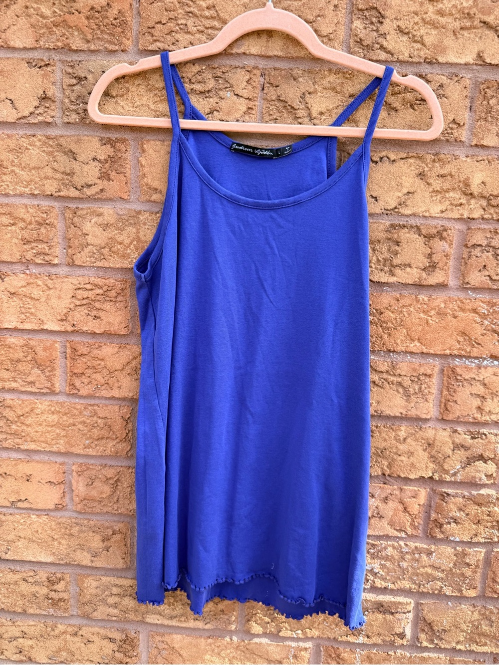 Gudrun Sjoden Royal Blue Spaghetti Strap Camisole